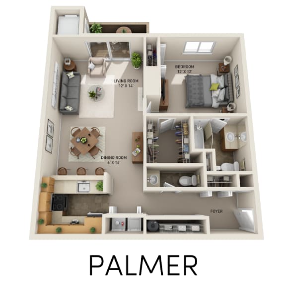 Floor Plans of The Emerson Apartments in Ann Arbor, MI